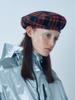 Poejidam Stewart Tartan Beret In Royal Black