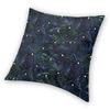 Raven Scary Halloween Goth Square Pillowcase Polyester Linen Velvet Printed Zip Decorative Throw Pillow Case Room Cushion Cover
