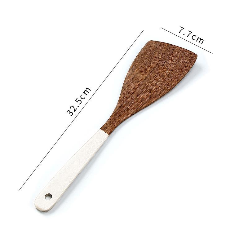 5PCS Natural Wooden Kitchen Utensils Set  Spatula Spoon Cooking Utensils Dinner Food Wok Shovel Kitchen Accessories
