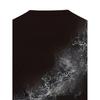 Pánské tričko s krátkým rukávem, Černé, Grafika tištěná 3D, Ležérní kulatý výstřih, Polyester, Letní top na ven, Regular Fit, Velikost pro dospělé, Pletenina