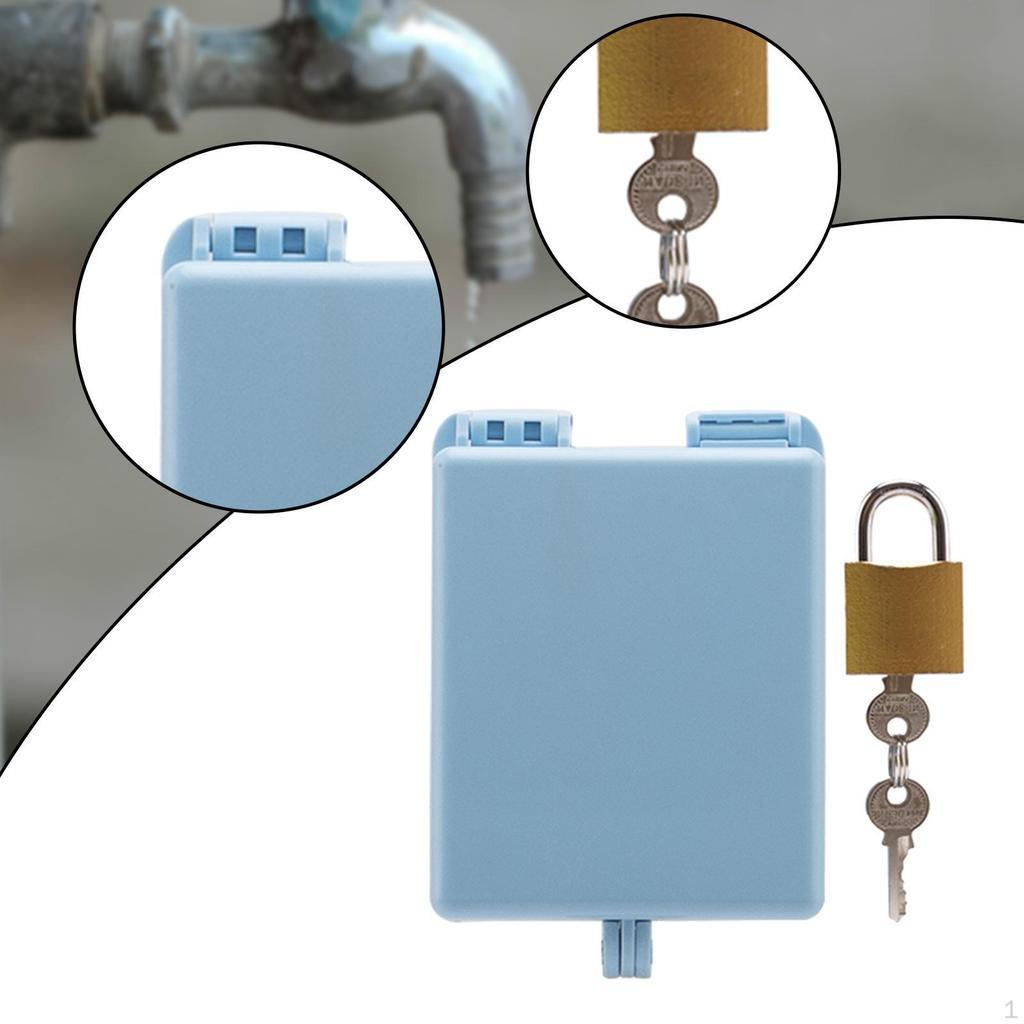 Gartenhahn Schloss Vorhängeschloss Metall Außen Wassersparend Schutzabdeckung Zapfhahn für