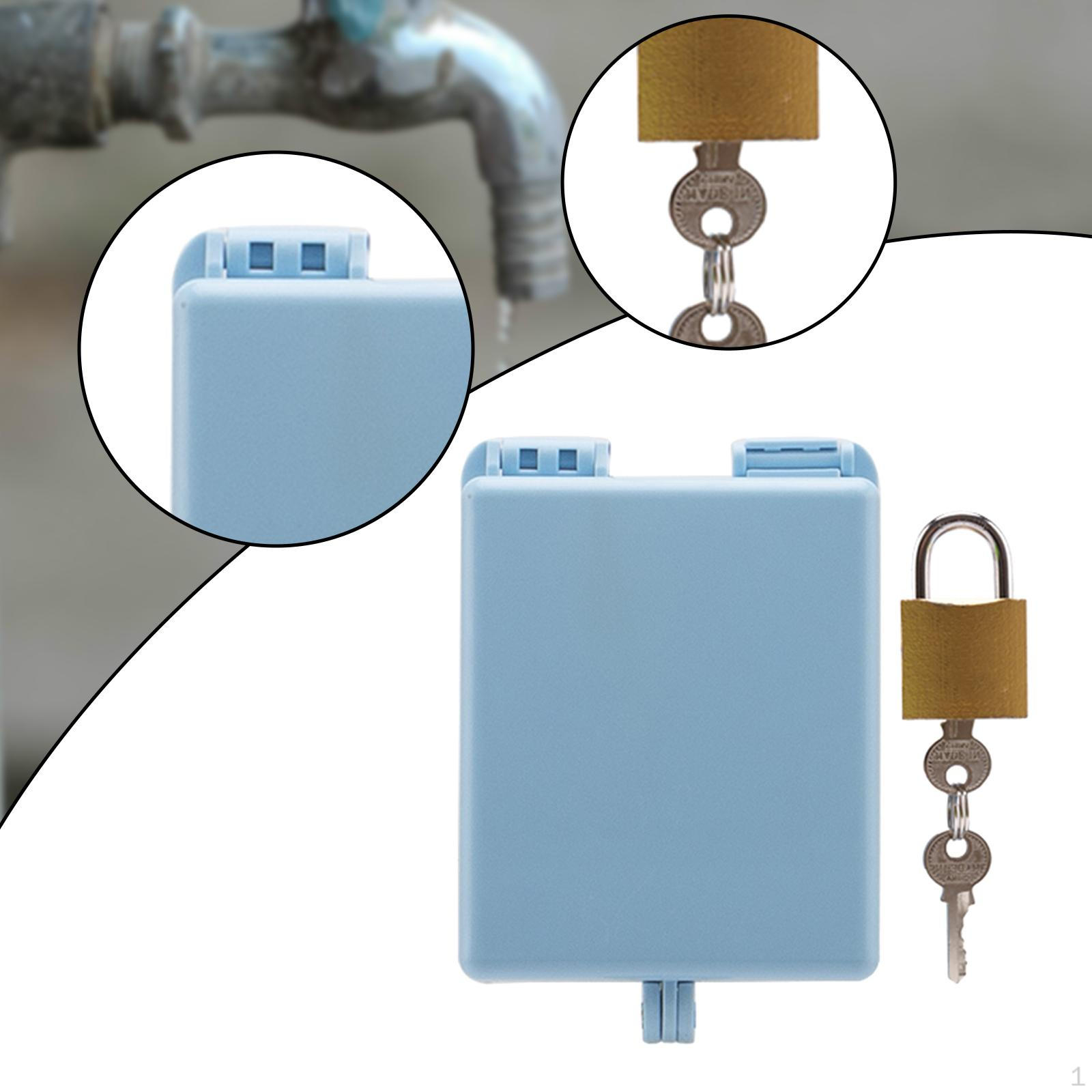 

Садовый кран Замок-накладка Металлический Наружный Водосберегающий Защитный Чехол Излив для 10x8cm синий