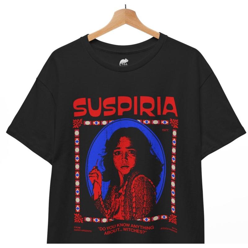 Suspiria Horror Movie T-Shirt, Horror Cult Film 80s, Halloween Unisex Tee