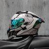 E5GOrz Flip-up Motorcycle Helmet, Unisex, Full Face, All-Season, Large Spoiler, Bluetooth Compatible, 3C Certified
