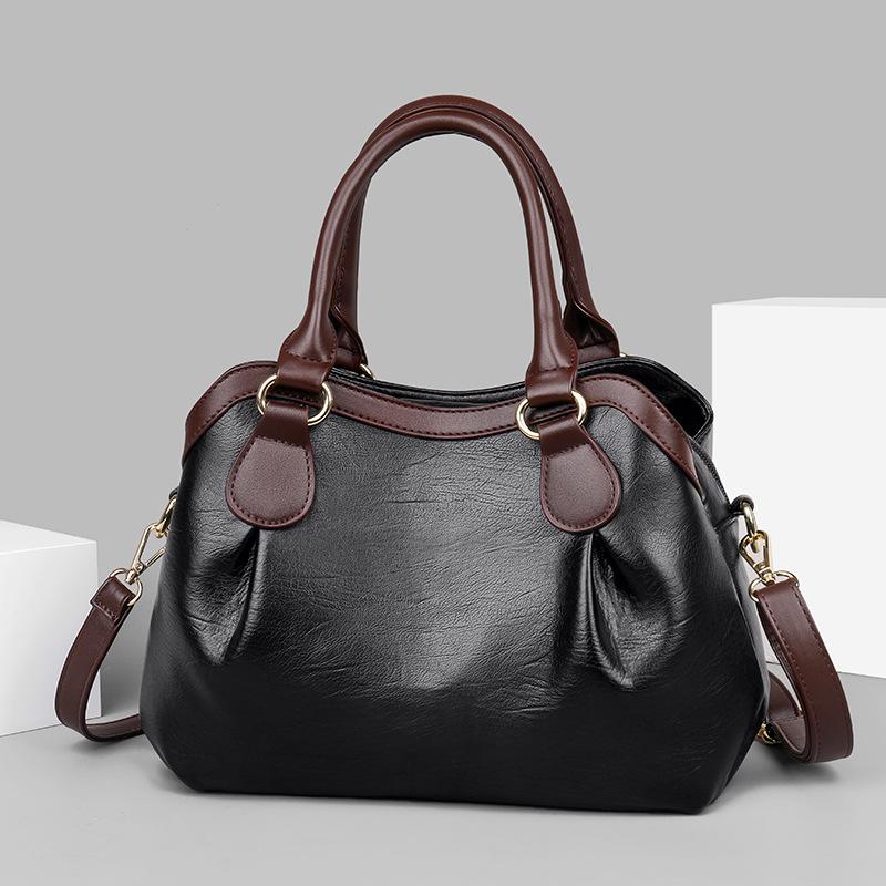 Popular Women'S Handbags Fashionable Atmosphere Commuter Pleated Bags Sheepskin Quality Women'S Bags