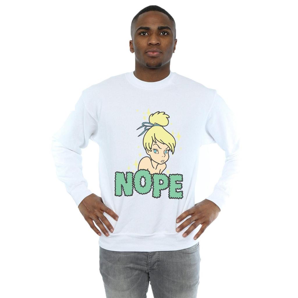 Disney Mens Tinker Bell Nope Sweatshirt