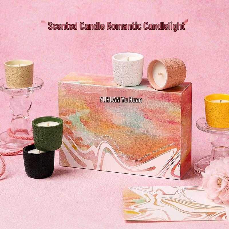 Art Department Aromatherapy Candle Gift Box - Mini Fragrance Candles for Home & Bedroom, Perfect Festival Souvenir for Men & Women