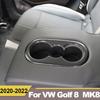 För Volkswagen VW Golf 8 MK8 2022 Bilinteriör Bakre Mugghållare Ram Skydd Dekorativ Dekal Tillbehör