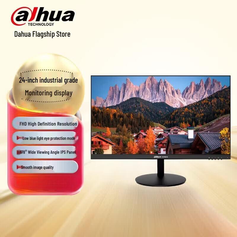 Dahua 24-inch LCD Surveillance Monitor CN plug (adapter included)