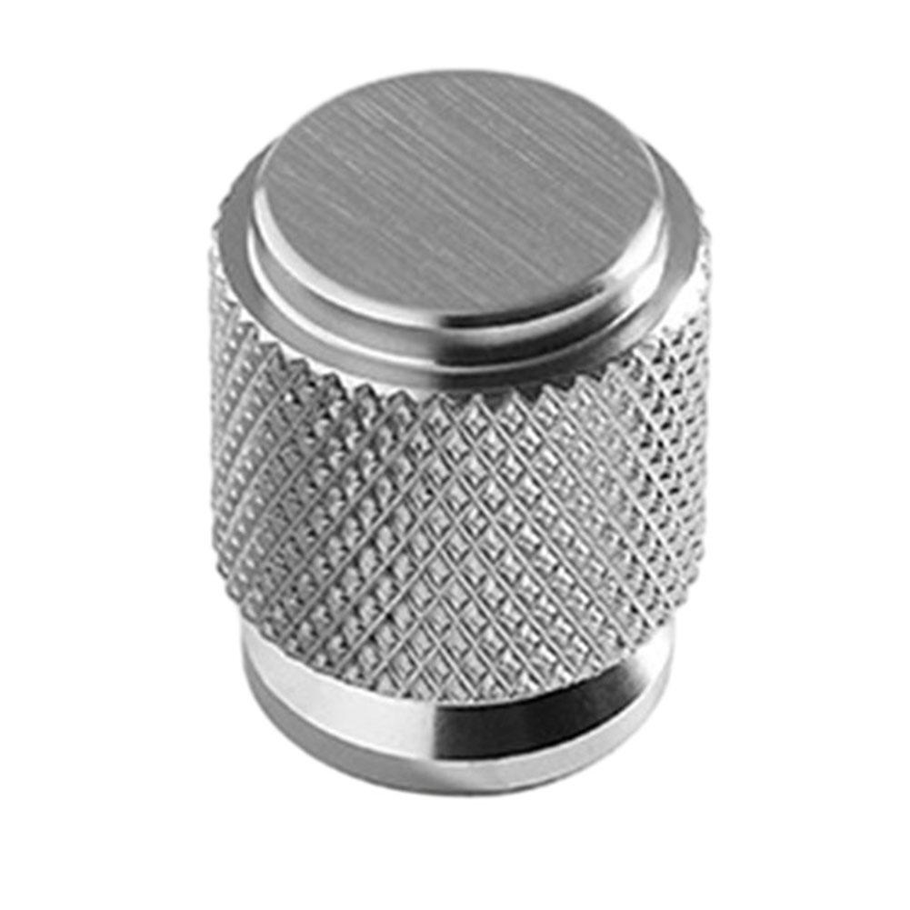 1pc Knurled Cabinet Knob Matt Black Aluminium Alloy Kitchen Cabinet Door Cupboard Drawer Knob Furniture Hardware Household Tool