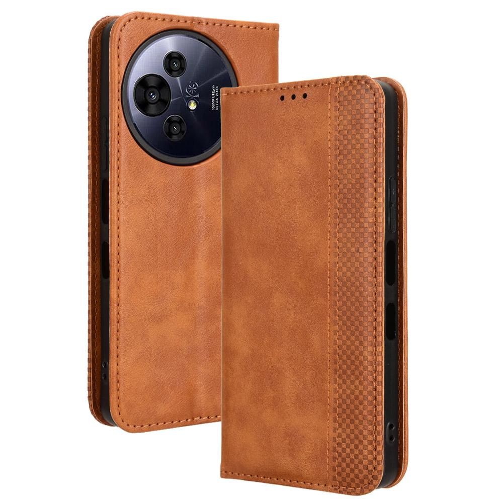 For TCL 50 Pro Nxtpaper 5G/50 Nxtpaper 5G/TCL P10/60 XE NxtPaper 5G Leather Case Wallet Stand Retro Texture Phone Cover