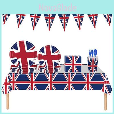 Feiern Sie stilvoll mit dem leichten und zarten Partyzubehör-Set mit britischer Flagge. Ausgezeichnete Materialien für jeden Anlass!