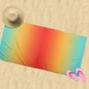 Regenbogen-Gradient Strandtuch Lebendiger Ombre-Druck Schnelltrocknendes Weiches Saugfähiges Handtuch für Sommerstrand Pool Urlaub