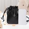 Lady Style PU Leather Drawstring Bag Candy Color Drawstring Style Crossbody Bag High Quality Mini Size Handbag Casual Wear