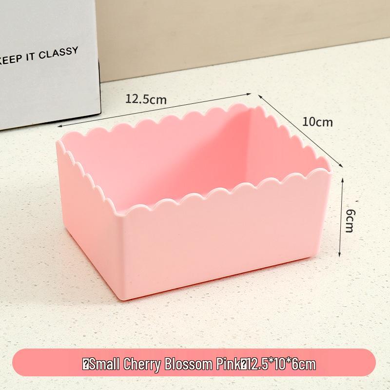 Cosmetics and Snacks Storage Box - Plastic Organizer for Desktop, Dorm, Bathroom, and Household Sundries