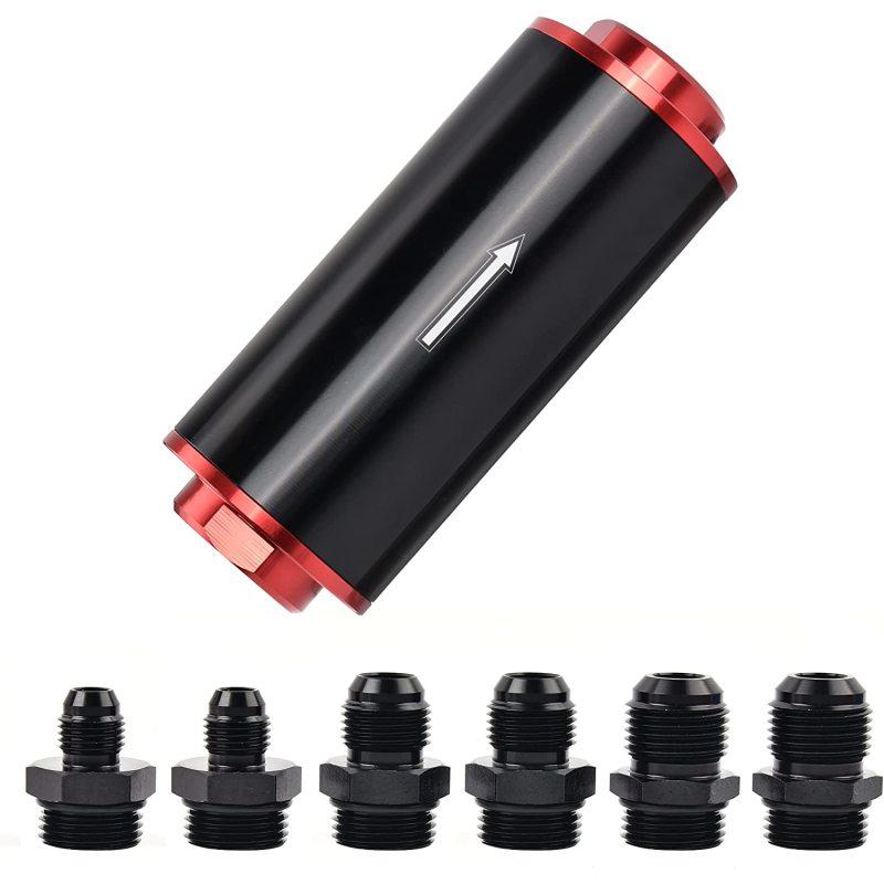 

1 комплект автомобильного масляного топливного фильтра, универсальный масляный фильтр из алюминиевого сплава 50 мм, AN6 AN8 AN10, детали модификации