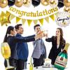 Congratulations Anniversary Celebration Decoration Balloon Cake Topper Set School Entrance Ceremony Graduation Ceremony Wedding Engagement Celebration