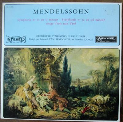 LP Record FELIX MENDELSSOHNBARTHOLDY WIENE Symphony No. 10 In B Minor Sympho 30RC892 Musidisc France Classical Used