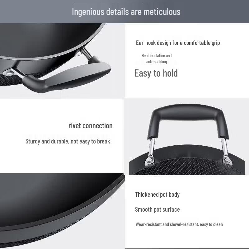 KOBACH Cast Iron Double-Handled Stewing Pan