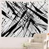 Black and White England Landmark Picnic Mat Hippie Trippy Tapestry Wall Art Meditation Decor for Bedroom Living Room Dorm, Red