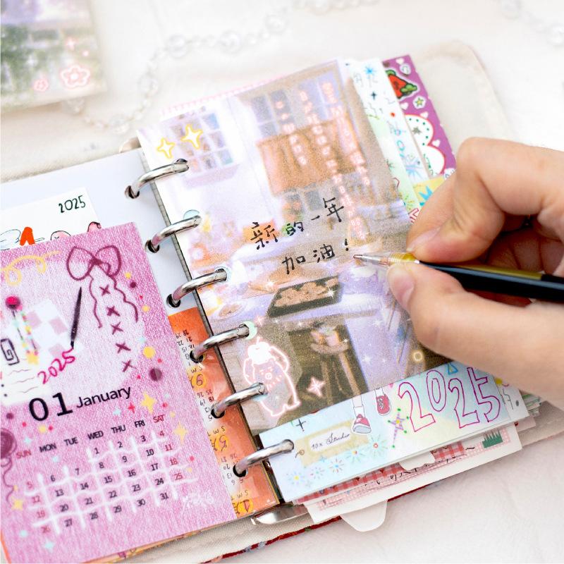 40 Pages Japanese Retro Memo Pad Scrapbooking DIY Kawaii Stationery Non Sticky Notes Journal Material Collage