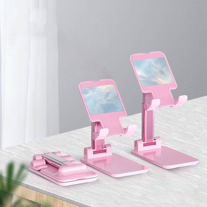 

Универсальная настольная подставка для мобильного телефона для IPhone IPad, регулируемый планшет, складная настольная подставка для сотового телефона, 1 шт. розовый