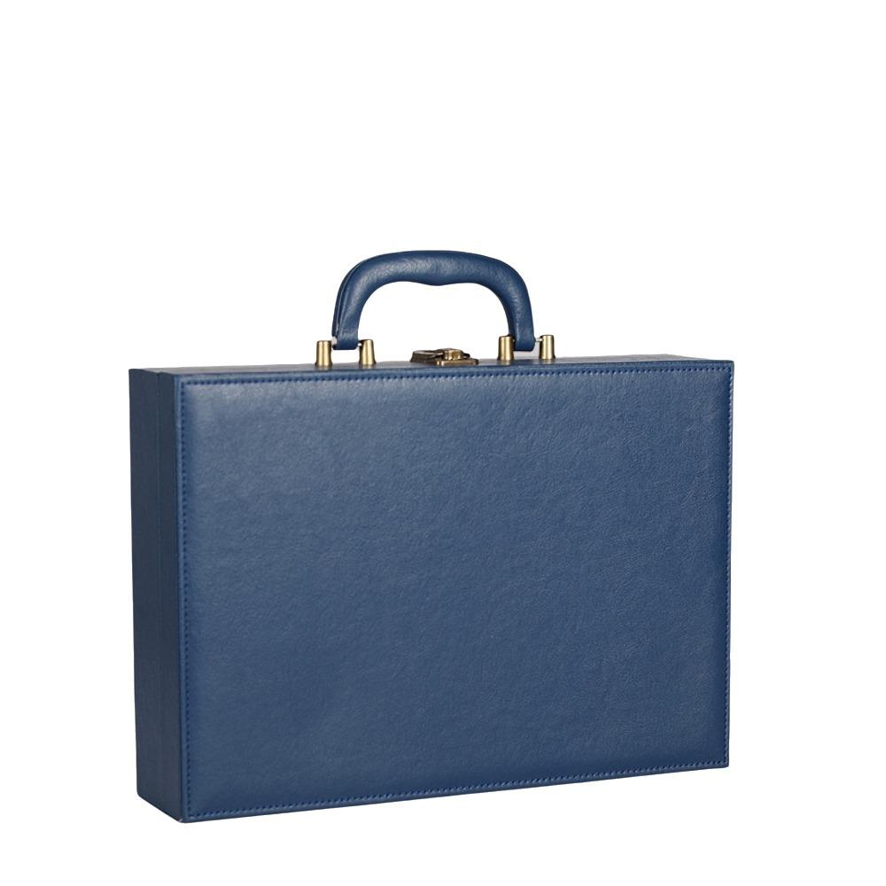 PU Leather Document Storage Box Handheld Men Suitcase Leisure Key Toolbox  Women Men