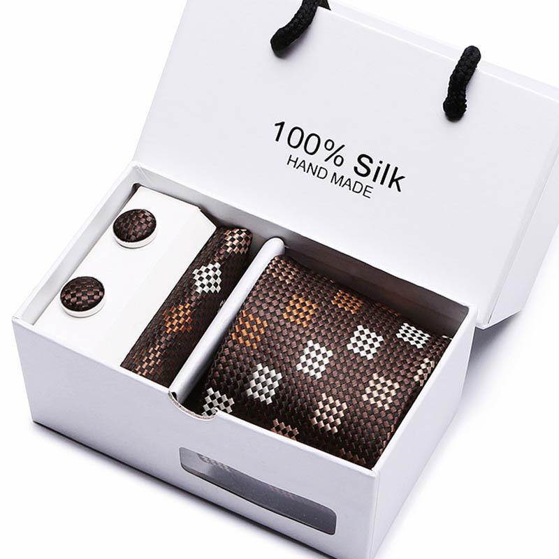 Gift Box Five-Piece Tie Men'S Formal Wear Business Casual Wedding Groom Bow Tie Square Scarf
