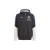 Manchester United Sweatshirts Men's Black Hooded Moderate Cardigan (Unisex) Sweatshirts HT4288