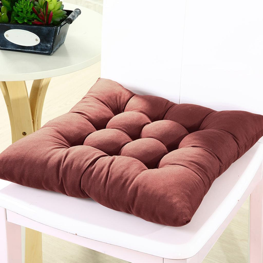 Dining Chair Cushion 46x46cm Thicken Seat Pad Comfortable for Kitchen Garden Office Patio Classroom Color Optional