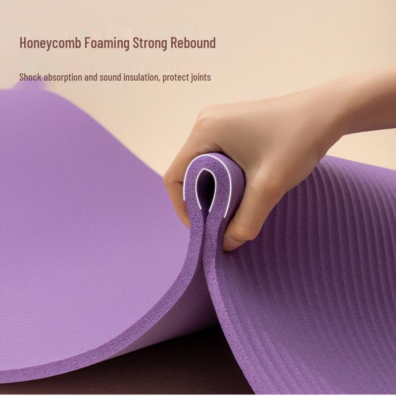 Thick Non-slip Yoga Mat for Home - Silent, Shock-absorbing, Soundproof, Ideal for Men & Women