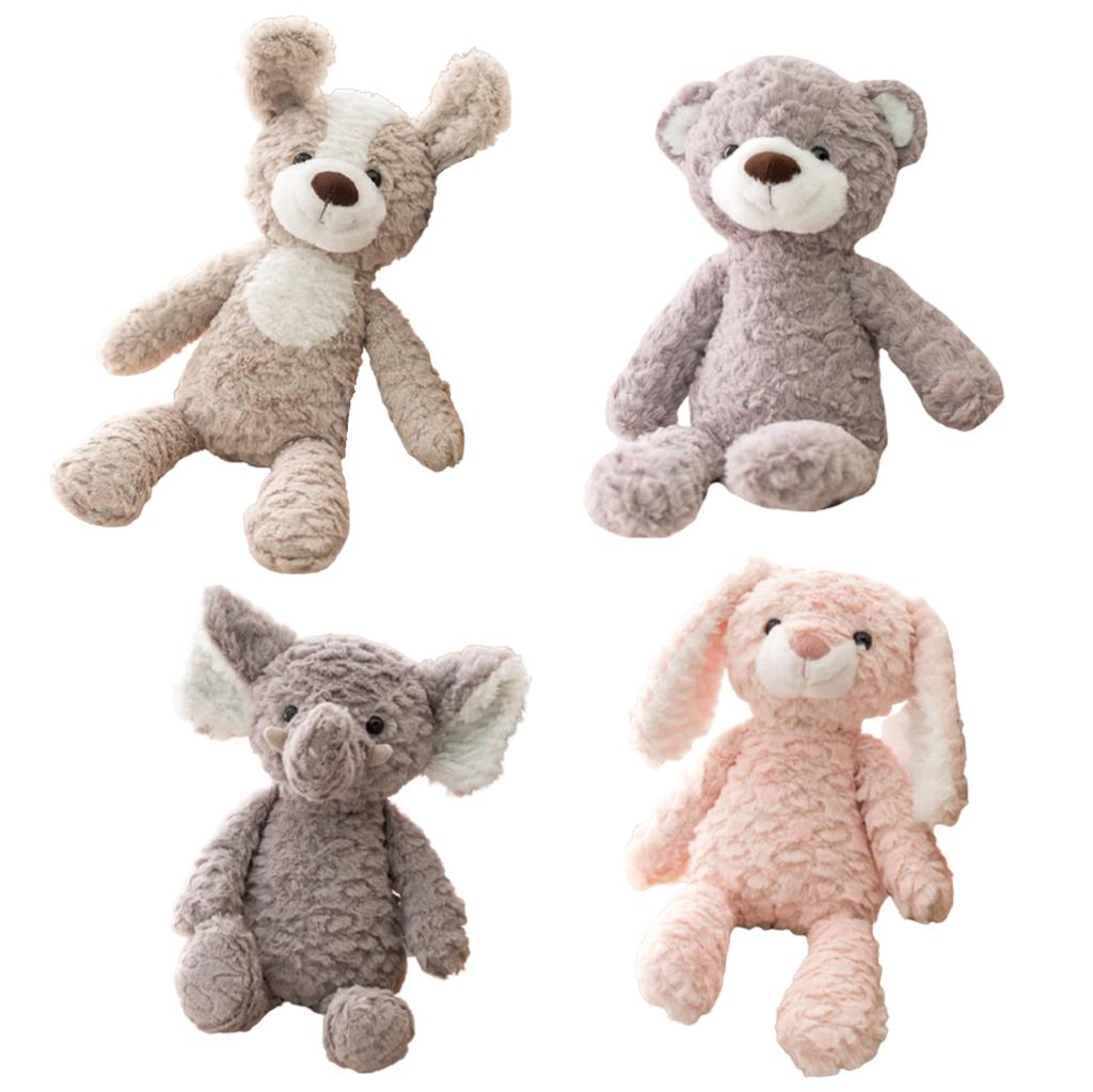 MIHI Plush Toys Food Sanitation Law Fluffy Animal First Baby Shower Newborn Photo of [Authentic, Compliant] Toy, Gift, Gift, (Set 4)