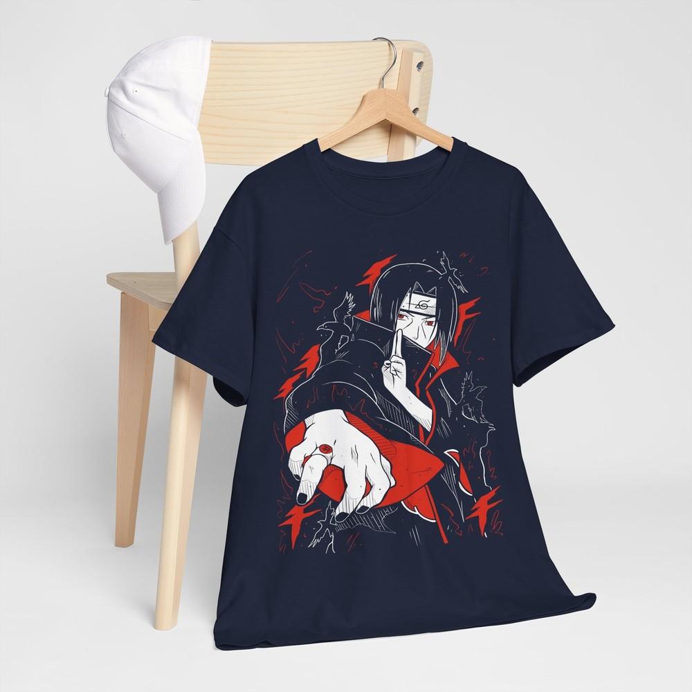 Pain Akatsuki TShirt Naruto Itachi Uchiha Horror Unisexga Anime Black Gift shirt M