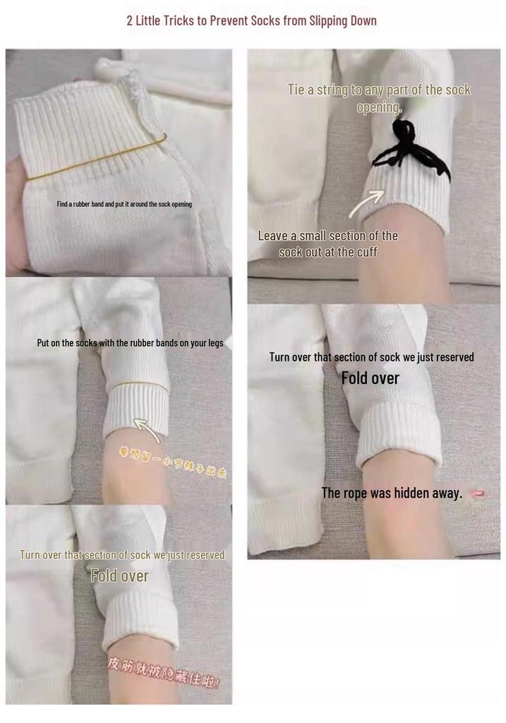 Y2K Black & White Wide-Leg Slouch Socks: Millennium Hot Girl Autumn/Winter Calf Flare Warmers