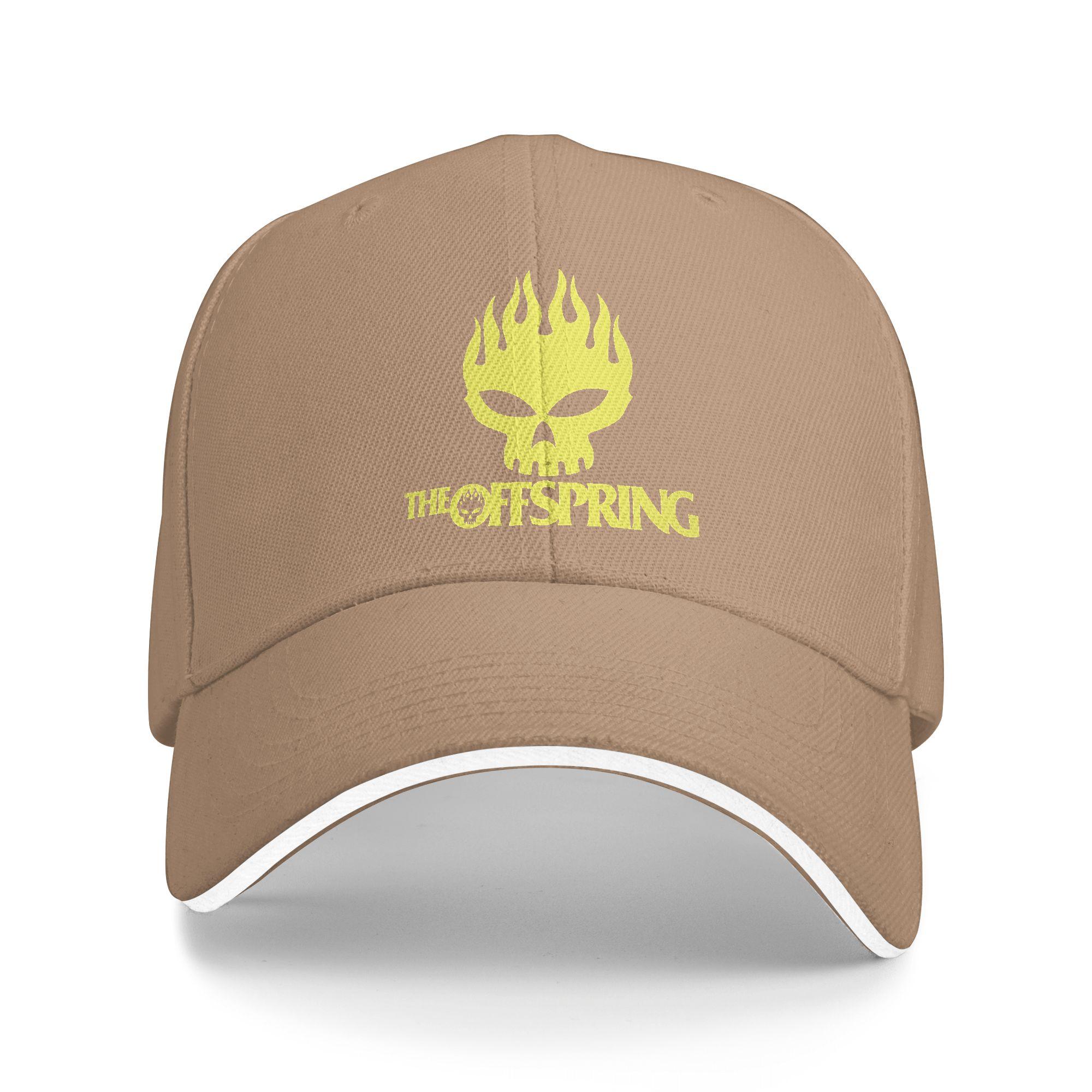 The Offspring Band Sonne Baseballkappe Sommer Mode Truckerhut Für Unisex-Jugendliche Outdoor Fitnessstudio Baseballkappen One Size beige