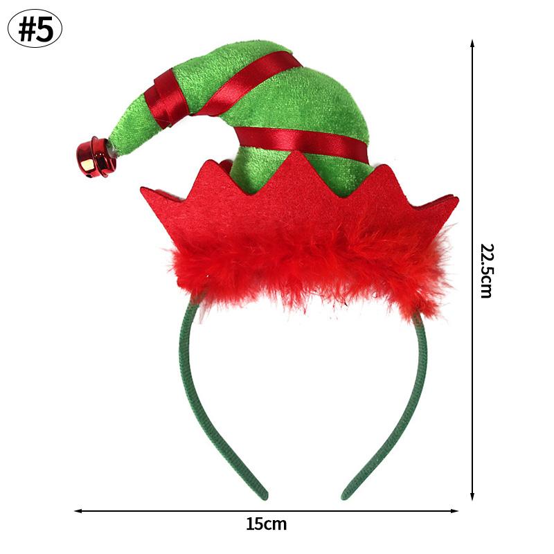 Christmas Hat Headband Christmas Glowing Headwear Party Decoration Luminous Xmas Tree Elk Hairpin Festival Party Small Gifts