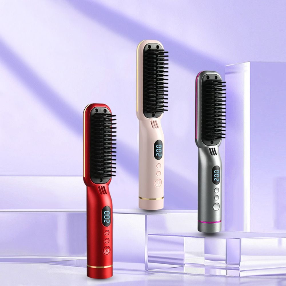 8 Temp Settings Hair Straightener Type-C Straightening Comb Portable Straight Hair Comb