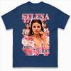 Selena Gomez Butterfly Collage Graphic Tshirt Unisex Unisex Retro 90s Bootleg Fan Casual Short Sleeve Cotton Tops