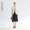 Langzi Lapel Acetate Short-Sleeve Business Blazer