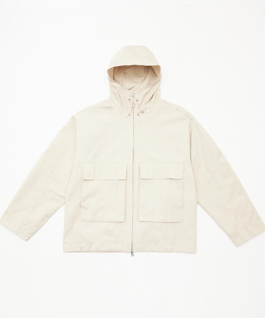 Concent12 Mark Hooded Jacket Beige