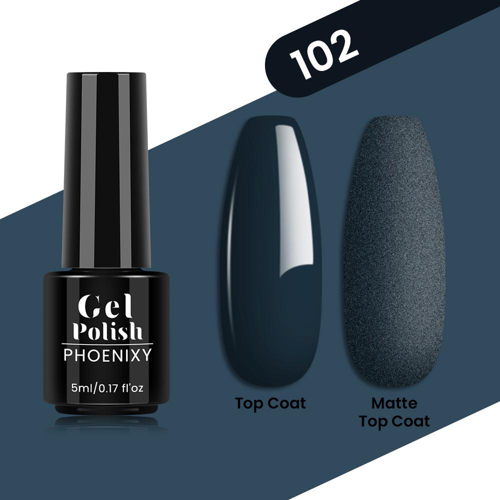 PHOENIXY 80 Farben Nagel-Gel-Nagellack, 5 ml, UV-LED-Farb-Nagelkunst-Hybrid-Nagellack, Liner-Gel, Maniküre-Kunst, semi-permanent, glitzernd, glänzende Farben-Gel