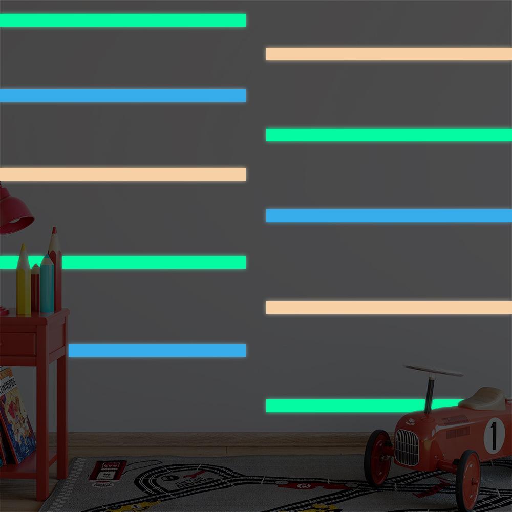 Creative DIY Glow-in-the-dark Strip Self-adhesive Fluorescent Stickers Doorway Wall Top Wall Bedroom Luminous Decoration