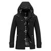 New Autumn and Winter Men's Jacket Pure Cotton Washed Mid-length Large Size Casual Windbreaker Jacket