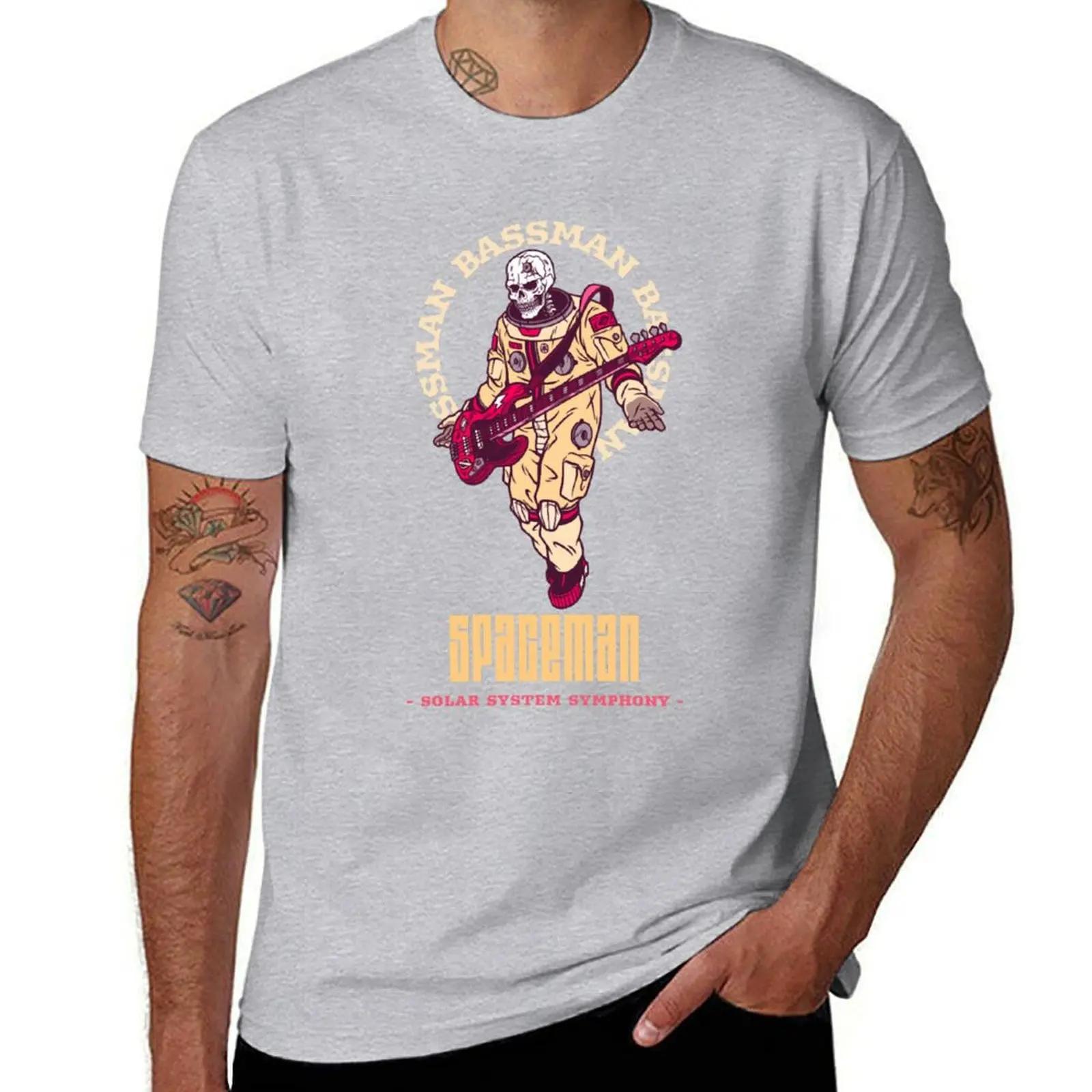 Bassman Spaceman TShirt tops oversizeds aesthetic clothes sweat shirts men S