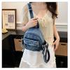 Lightweight Unisex Mini Japanese-Style Denim Backpack for Women and College Students