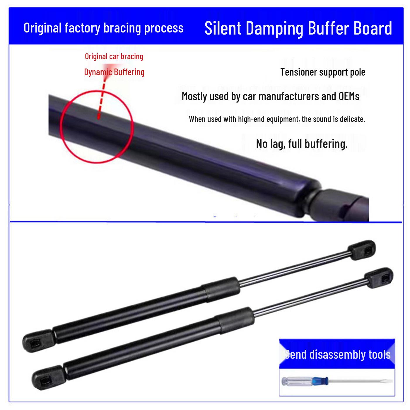 Compatible Hydraulic Rod Support for BYD T3, S6, Tang, F3R, Song, S7 Hoods & F0 Tailgate