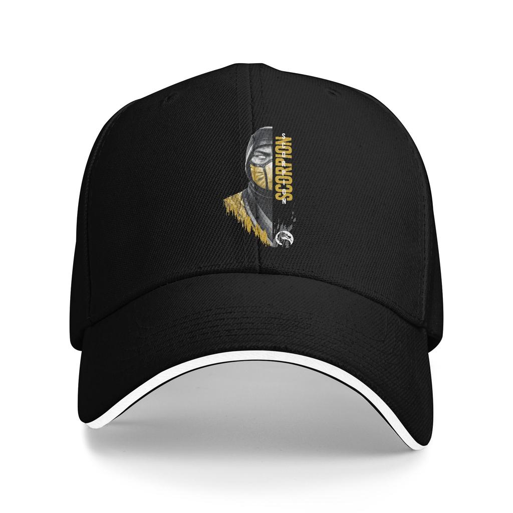 Mortal Kombat Character Baseball Cap Vintage  Sandwich Hats Unisex Adjustable Sun Cap Workouts