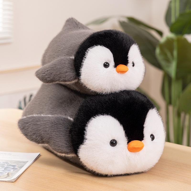 Cute Soft Lying Penguin Doll Rag Doll Aquarium Little Penguin Doll Children Accompany Soothing Rag Doll