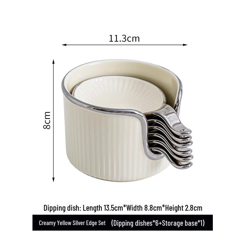 

Nordic Ceramic Dipping Dish Set