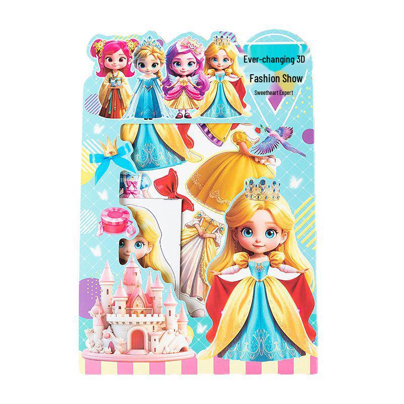 Magnetic Dress-Up Stickers for Kids: DIY Cute Princess Educational Toy (Ages 3-6)